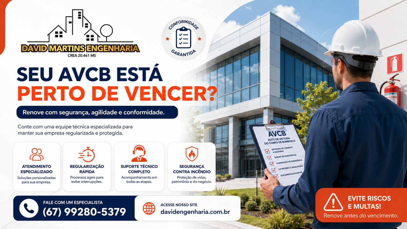 Processo de obtenção de AVCB em Corumbá